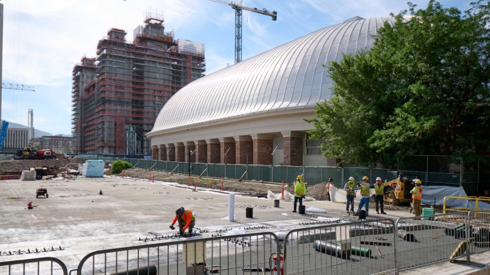 Temple Square Renovation August 2022