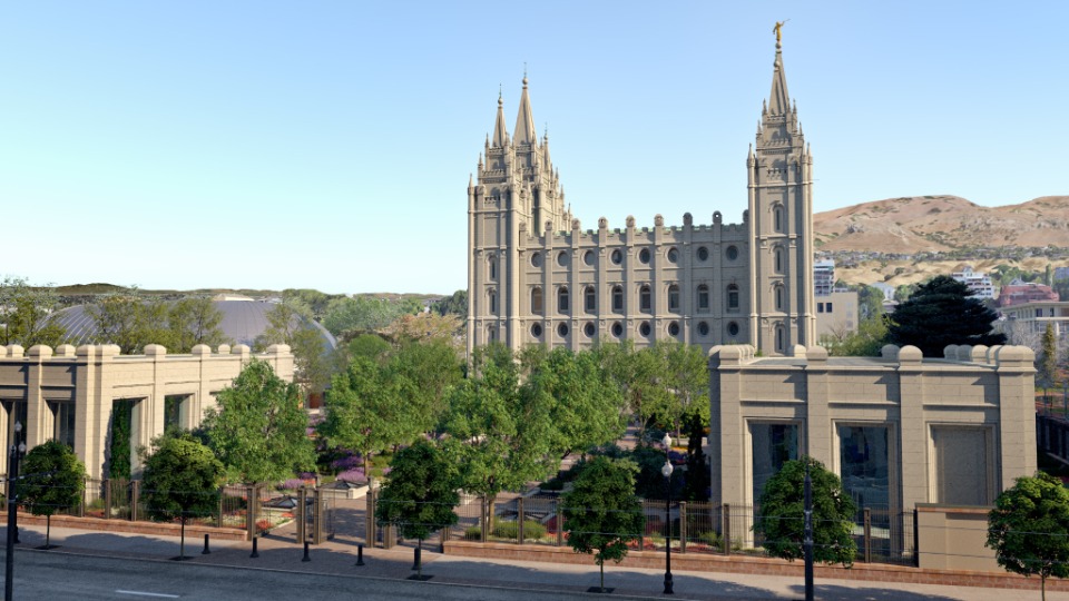 Temple Square Renovation Rendering September 2022