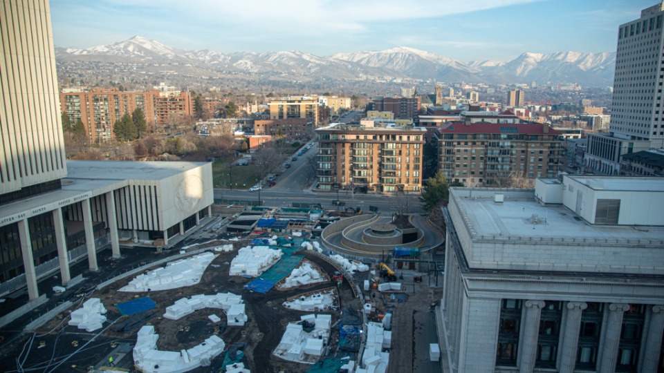 Temple Square Renovation February 2022