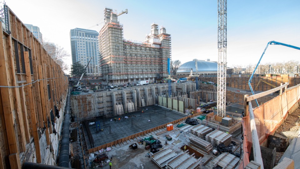 Temple Square Renovation February 2022